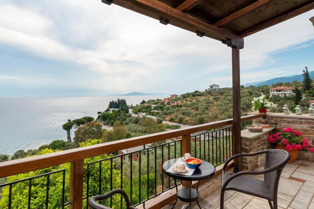 Seaside House With View Over Pagasitikos Áfissos Esterno foto