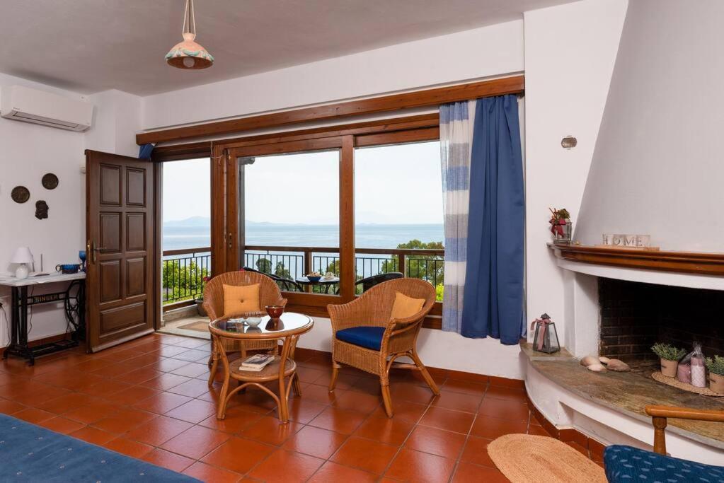 Seaside House With View Over Pagasitikos Áfissos Esterno foto