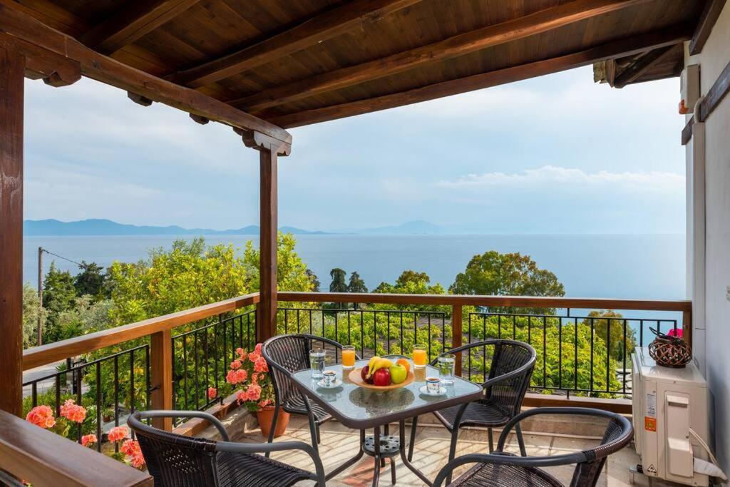 Seaside House With View Over Pagasitikos Áfissos Esterno foto